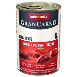 Animonda - Animonda Gran Carno Beef and Turkey Heart Puppy Wet Dog Food 400 Gr.