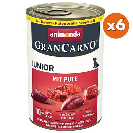 Animonda Gran Carno Beef and Turkey Puppy Wet Dog Food 400 Gr. - Buy 6 Pay 5 - 1