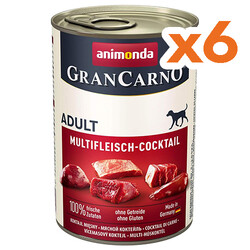 Animonda - Animonda Gran Carno Multi Meat Coctail Wet Dog Food 400 Gr. - Buy 6 Pay 5