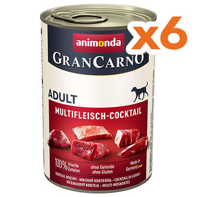 Animonda Gran Carno Multi Meat Coctail Wet Dog Food 400 Gr. - Buy 6 Pay 5