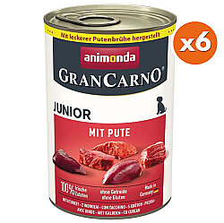 Animonda Gran Carno Domuz Eti ve Hindi Yavru Konserve 400 Gr x 6 Adet - Animonda