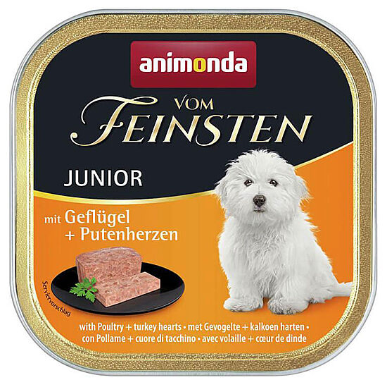 Animonda Junior 82621 Vom Feinsten Kümes Hayvanı Hindi Yavru Köpek Yaş Maması 150 Gr - 1