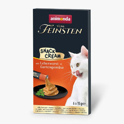 Animonda Snack Cream Ciğer Ezmeli ve Sebzeli Kremalı Kedi Ödülü 6 x 15 Gr