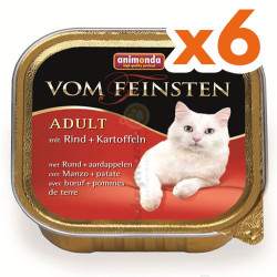 Animonda - Animonda Vom Feinsten Beef and Potato Wet Cat Food 100 Gr. - Pack of 6