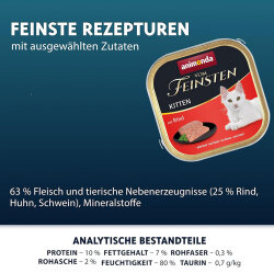 Animonda Vom Feinsten Beef Kitten Wet Cat Food 100 Gr. - 2