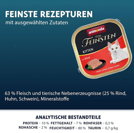 Animonda Vom Feinsten Beef Kitten Wet Cat Food 100 Gr. - 2