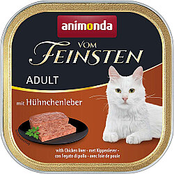 Animonda Vom Feinsten Chicken and Liver Wet Cat Food 100 Gr. - Pack of 6 - 2