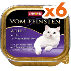 Animonda - Animonda Vom Feinsten Chicken and Seafood Wet Cat Food 100 Gr. - Pack of 6