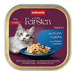 Animonda Vom Feinsten Jöleli Tavuklu ve Somonlu Kedi Maması 85 Gr - Animonda