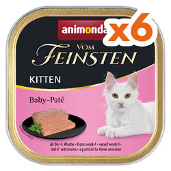 Animonda Vom Feinsten Kitten Baby Pate Wet Cat Food 100 Gr. - Pack of 6 - Thumbnail