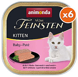 Animonda 83207 Vom Feinsten Kitten (Baby Pate) Yavru Kedi Yaş Maması 100 Gr x 6 Adet - Animonda