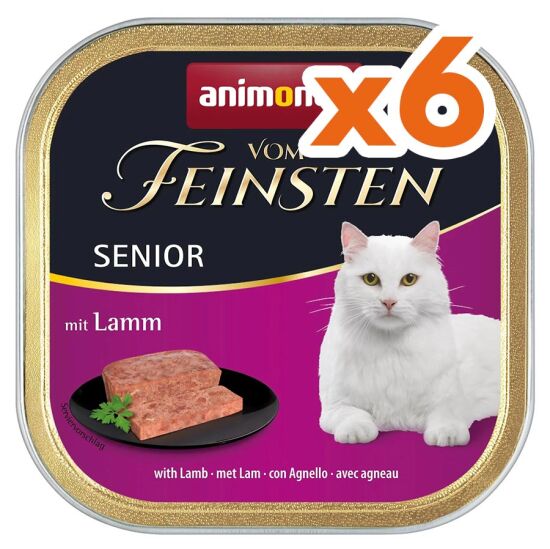 Animonda Vom Feinsten Lamb Senior Wet Cat Food 100 Gr. - Pack of 6 - 1
