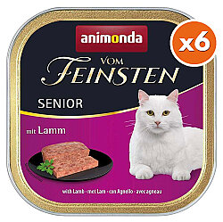Animonda Vom Feinsten Lamb Senior Wet Cat Food 100 Gr. - Pack of 6 - Animonda