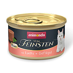 Animonda Vom Feinsten Somonlu ve Kümes Hayvanlı Yetişkin Kedi Konservesi 85 Gr - Animonda