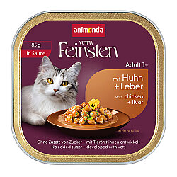 Animonda Vom Feinsten Soslu Tavuklu ve Ciğerli Kedi Maması 85 Gr - Animonda