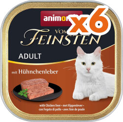 Animonda 83304 Vom Feinsten Tavuklu ve Ciğerli Kedi Konserve 100 Gr x 6 Adet - Animonda