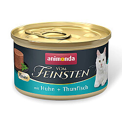 Animonda Vom Feinsten Tavuklu ve Ton Balıklı Yetişkin Kedi Konservesi 85 Gr - Animonda