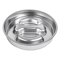 Archigos Aquax Obez Yavaş Yeme Kemik Şeklinde Çelik Mama Kabı 22 Cm - Archigos