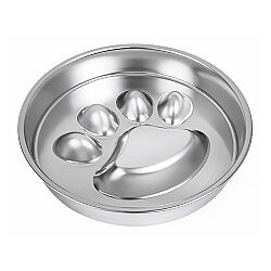 Archigos Aquax Obez Yavaş Yeme Pati Şeklinde Çelik Mama Kabı 22 Cm - Archigos
