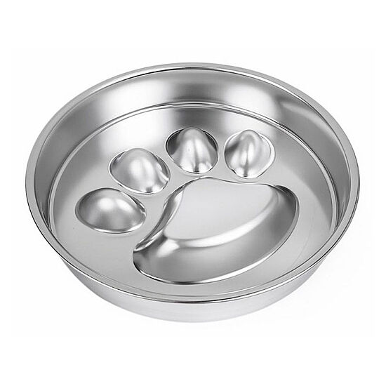 Archigos Aquax Obez Yavaş Yeme Pati Şeklinde Çelik Mama Kabı 22 Cm - 1