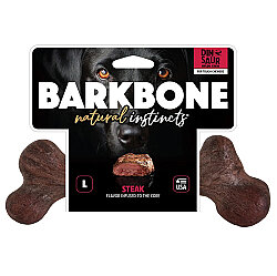 BarkBone Dinosaur Biftek Aromalı Köpek Çiğneme Kemiği (Büyük Boy) - Pet Qwerks