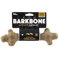 BarkBone Natural Fıstık Ezmesi Aromalı Köpek Çiğneme Kemiği (Orta Boy) - Pet Qwerks