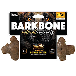 BarkBone Natural Fıstık Ezmesi Aromalı Köpek Çiğneme Kemiği (XL Boy) - Pet Qwerks