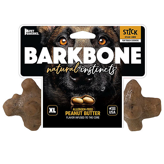 BarkBone Natural Fıstık Ezmesi Aromalı Köpek Çiğneme Kemiği (XL Boy) - 1
