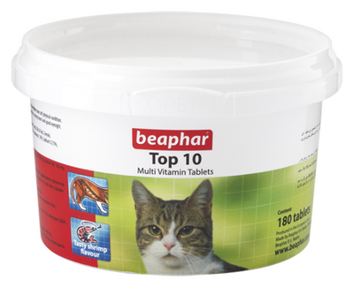 Beaphar 010907 Top 10 Kedi Multivitamin 180 Tablet