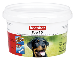 Beaphar - Beaphar 010910 Top 10 Dog Köpek Multivitamin 180 Tablet