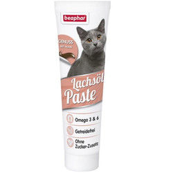 Beaphar - Beaphar 017120 Salmon Oil Paste Somon Yağı Tahılsız Kedi Macunu 100 Gr