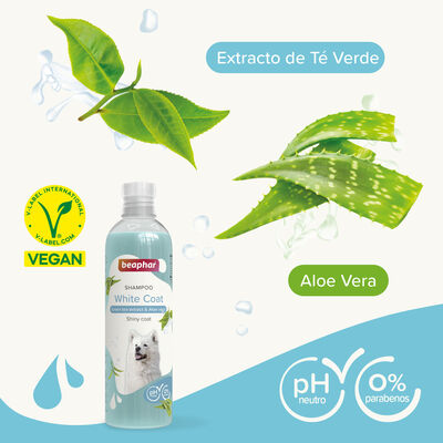 Beaphar 018258 Aloe Vera White Coats Beyaz Tüylü Köpek Şampuanı 250 ML