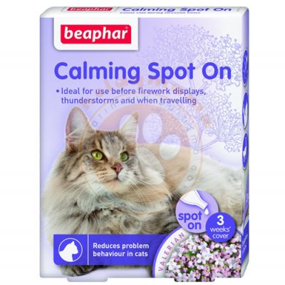 Beaphar Calming Spot On Capsules For Cats - Pack of 3 x 0,4 Ml.