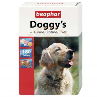 Beaphar Doggy's Mix Biotin and Taurin Tablets For Dogs - 180 Tablets