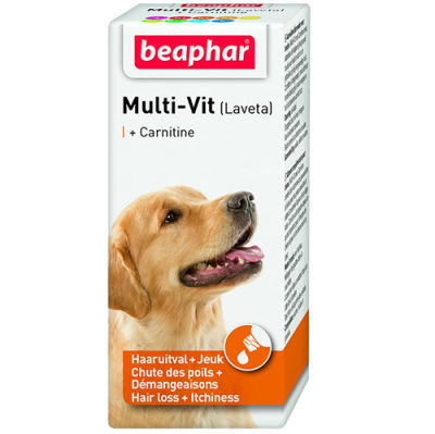 Beaphar Laveta Carnitine Skin and Coat Support Liquid For Dogs 50 Ml.