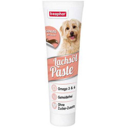 Beaphar - Beaphar Salmon Oil Paste Somon Yağı Tahılsız Köpek Macunu 100 Gr