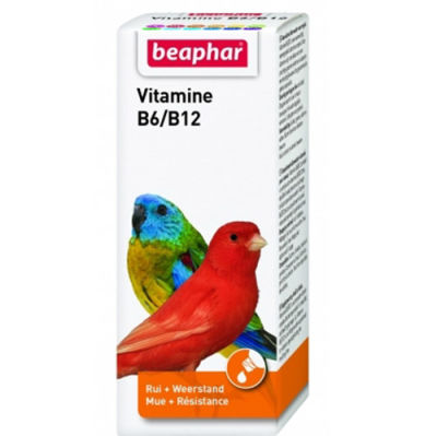Beaphar Vitamine B6 / B12 Skin and Coat Support For Birds 50 Ml.
