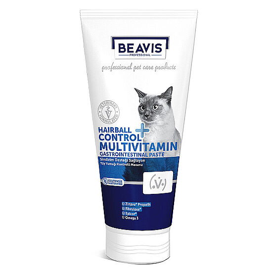Beavis Hairball ve Multivitamin ve Gastrointestinal Kedi Malt Paste Glutensiz 75 ML - 1