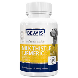 Beavis - Beavis Milk Thistle Turmeric Medium Large Bağışıklık Sistemi Köpek Tablet 135 Gr - 90 Tab
