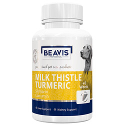 Beavis Milk Thistle Turmeric Medium Large Bağışıklık Sistemi Köpek Tablet 135 Gr - 90 Tab - Beavis