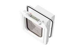 Beeztees CatMate Kedi Kapısı, Cam Kapı İçin Uygun, Mikroçip veya Magnet İle Özel Girişli, Çift Yönlü - Beeztees