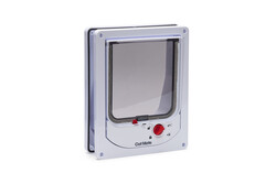 Beeztees CatMate Kedi Kapısı, Magnet İle Özel Girişli, Çift Yönlü, 2 fonksiyonlu, Kilitli, Beyaz, 24 - Beeztees