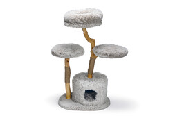 Beeztees DBL Kedi Tırmalama ve Oyun Evi, Doğal, 60x45x100cm - Beeztees