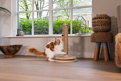 Beeztees DBL Kedi Tırmalama ve Oyuncağı, Kahverengi, 39,5x39,5x62cm - 13