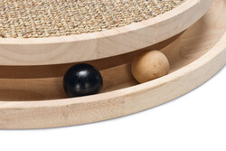 Beeztees DBL Kedi Tırmalama ve Oyuncağı, Kahverengi, 39,5x39,5x62cm - 20