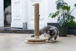 Beeztees DBL Kedi Tırmalama ve Oyuncağı, Kahverengi, 39,5x39,5x62cm - 22