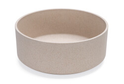 Beeztees DBL Köpek Mama Su Kabı, Bambu, Bej, 21cm, 1430ml - 1