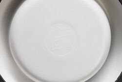 Beeztees DBL Köpek Mama Su Kabı, Mat Altın Rengi Paslanmaz Çelik, Bej Mermer Görünümlü, 22cm, 700ml - Thumbnail