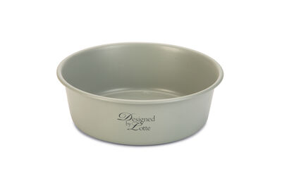 Beeztees DBL Köpek Mama Su Kabı, Mat Gri Paslanmaz Çelik, 20cm, 1,9L