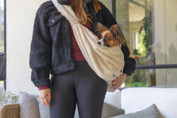 Beeztees DBL Köpek Taşıma Çantası, 6,5Kg'ye kadar, Bej, 48x23x33cm - 2